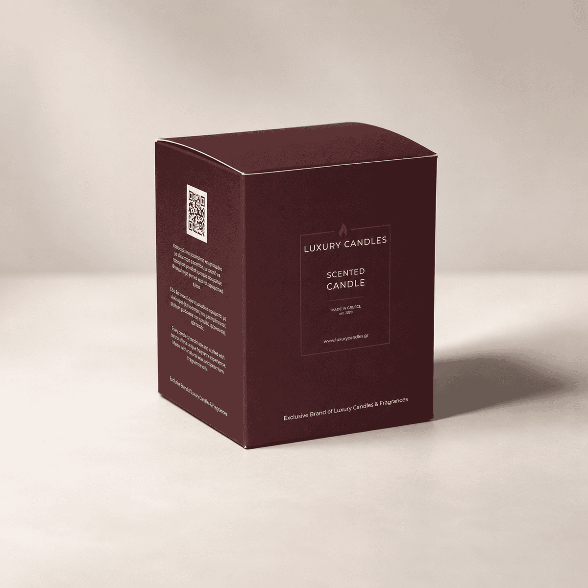 Dišeča sveča Cinnamon Roll Luxury Candles – vonj cimetove rolice