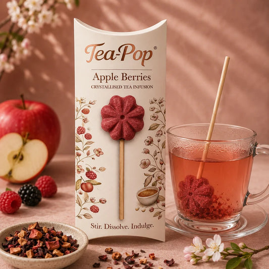 Gurmanska čajna palčka Tea- pop z okusom jabolko - jagodičevje