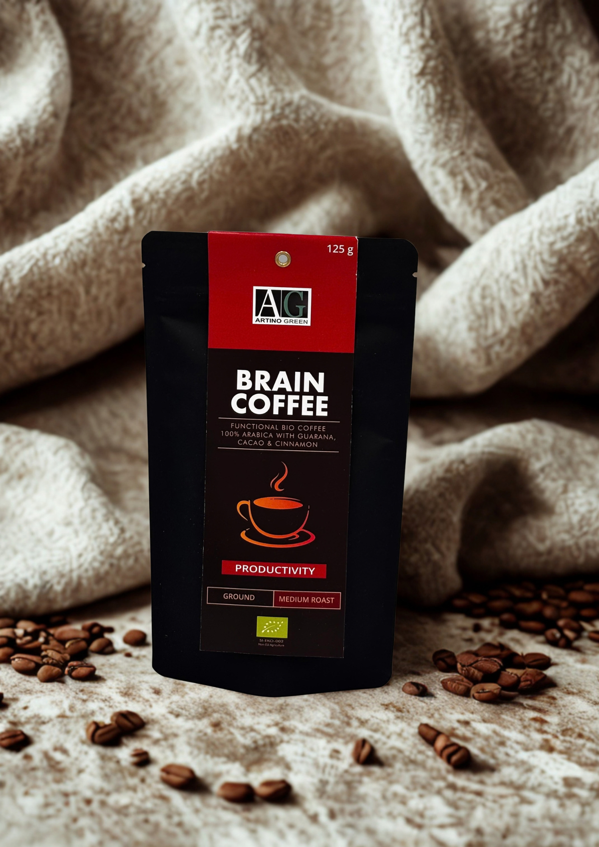 BRAIN COFFEE – ekološka kava Arabica, guarana, kakav in cimet