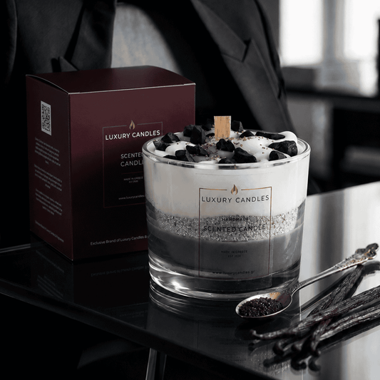 Dišeča sveča Black Vanilla & Caramel – vonj črna vanilija in karamela