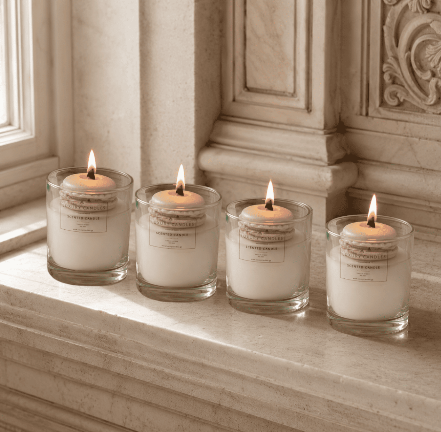 Dišeča sveča Macaron Luxury Candles– vonj viski in karamela