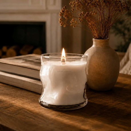 Dišeča sveča Elysium Luxury Candles– vonj tonka in dimljeni les